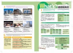 大阪通信高校様6校合同パンフレットデザイン・印刷